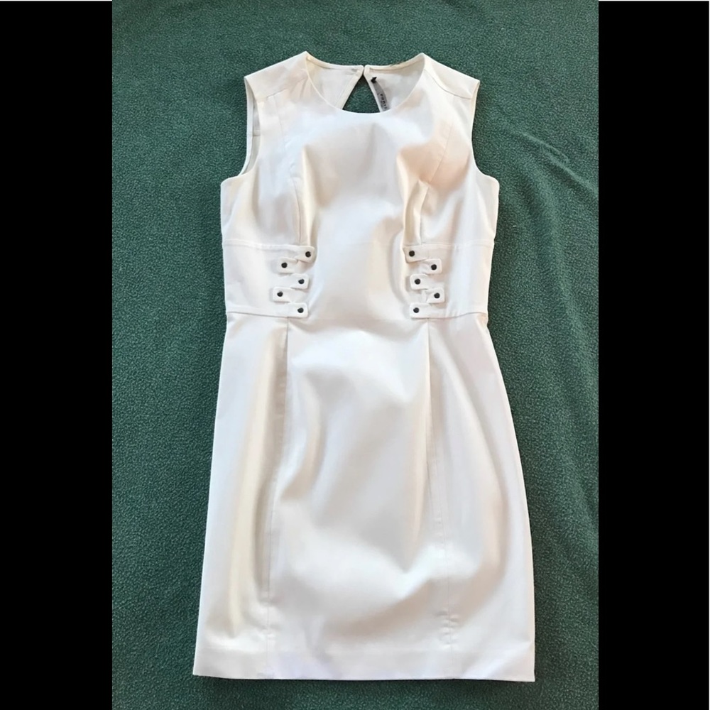 Off white body con dress
